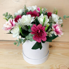 Flowerbox – róż z bielą